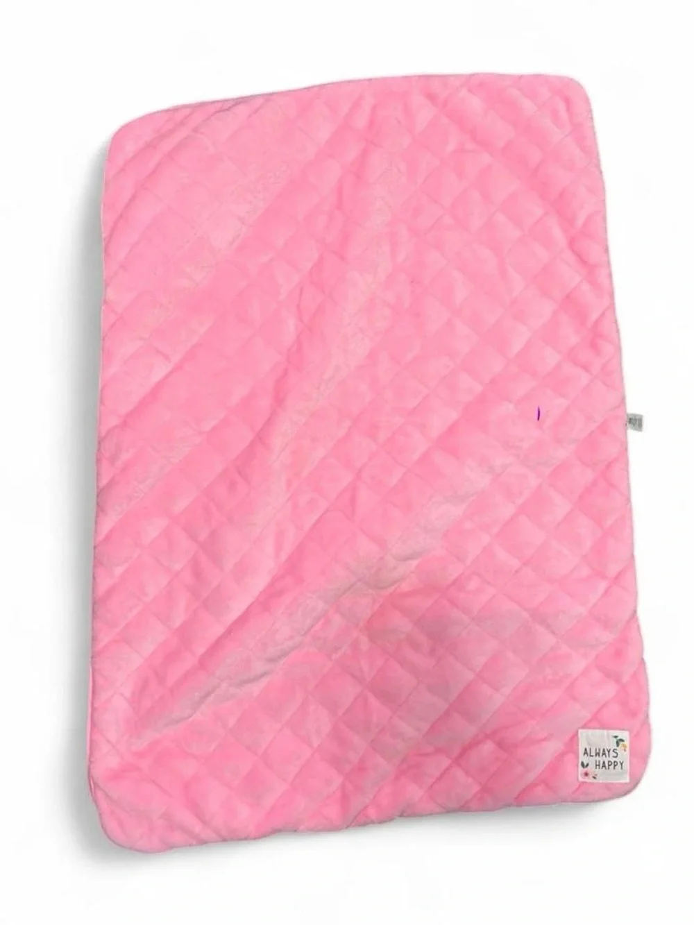 ✨Pink quilted blanket with diamond stitching✨